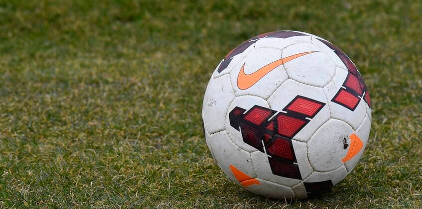 08 03 2020 Football Amateur Football Season 2019 2020 Landesliga 23 Matchday SC 04 Schwabach 1 SC Feucht MeZi Feature Impression Symbol Picture Symbol Photo Ball Match Ball Ball Nike