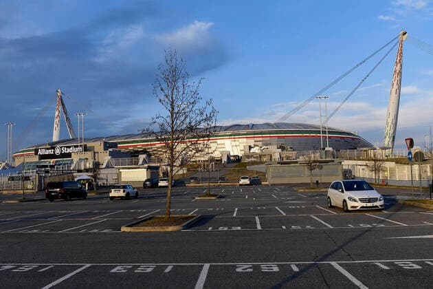 Photo Marco Alpozzi LaPresse March 08, 2020 Turin, Italy NewsCOVID-19 (Coronavirus) emergency in Piedmont - Security checks at Juventus Stadium before the match against Inter Milan. In the pic: Allianz Stadium  Copyright: xLaPresse MarcoxAlpozzix