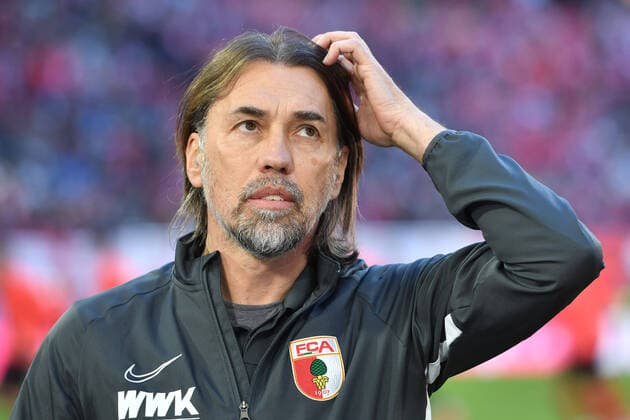Martin SCHMIDT Coach FC Augsburg ,Gesture, skeptical, single picture,cut single motif,portrait,portrait,portrait football 1 Bundesliga,25 matchday,matchday25, FC Bayern Munich M FC Augsburg A 2 0, on 08 03 2020 in Munich A L L I A N Z A R E N A, DFL REGULATIONS PROHIBIT ANY USE OF PHOTOGRAPHS AS IMAGE SEQUENCES AND OR QUASI VIDEO
