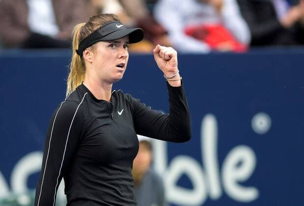 Ukrainian tennis player Elina Svitolina celebrates a point against Czech Marie Bouzkova, during the final of the Monterrey Tennis Open, in Monterrey, Mexico, 08 March 2020. Monterrey Tennis Open !ACHTUNG: NUR REDAKTIONELLE NUTZUNG!  Copyright: xMiguelxSierrax AME2826 20200309-637193293595727478