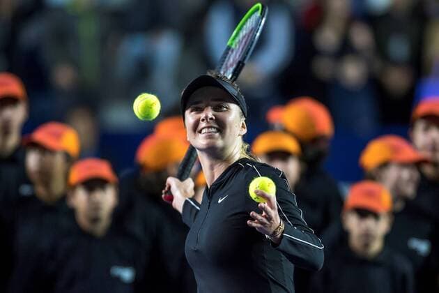 Ukrainian tennis player Elina Svitolina celebrates as the Monterrey Tennis Open s champion after winning the final against the Czech Marie Bouzkova, in Monterrey, Mexico, 08 March 2020. Monterrey Tennis Open !ACHTUNG: NUR REDAKTIONELLE NUTZUNG!  Copyright: xMiguelxSierrax AME2858 20200309-637193294202466219