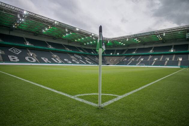 10 03 2020, xmhx, football archive photos Borussia Moenchengladbach emspor, v l Empty stadium, game without spectators, virus, corona, empty, spectator exclusion archive photo from 2017 Moenchengladbach