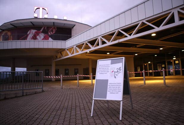Telekom Baskets Bonn vs AEK Athens , Basketball Champions League game takes place without spectators because of coronavirus Photo Jörn Wolter MR:N