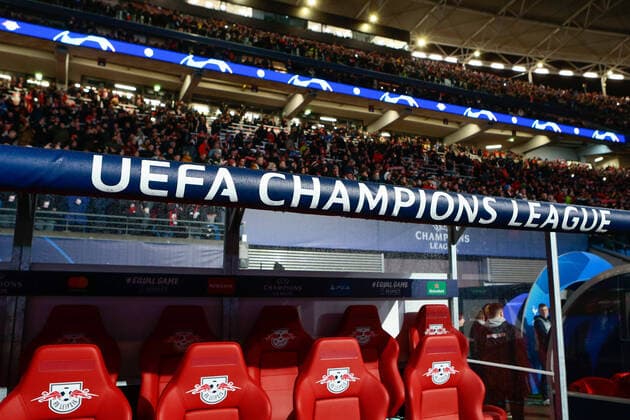 10 03 2020, xtgx, Football UEFA Champions League, RB Leipzig Tottenham Hotspur emspor, v l Symbol photo, Symbol picture Champions League Red Bull Arena DFL DFB REGULATIONS PROHIBIT ANY USE OF PHOTOGRAPHS as IMAGE SEQUENCES and or QUASI VIDEO Leipzig