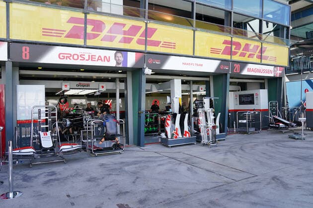 motor racing, Motorsport F1 GRAND PRIX, The Haas team pit is seen ahead of the Formula 1 Australian Grand Prix 2020 at the the Albert Park Circuit in Melbourne, Thursday, March 12, 2020. ( NO ARCHIVING, EDITORIAL USE ONLY, NO USE IN BOOKS WITHOUT CONSENT MELBOURNE VIC AUSTRALIA  Copyright: xMICHAELxDODGEx 20200312001456034374