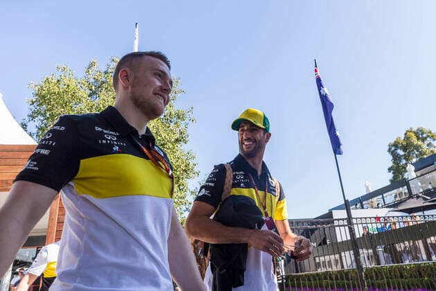 12th March 2020; Melbourne Grand Prix Circuit, Melbourne, Victoria, Australia; Formula One, Australian Grand Prix, Practice Day; Renault driver Daniel Ricciardo  ActionPlus12217014 StephenxBlackberry