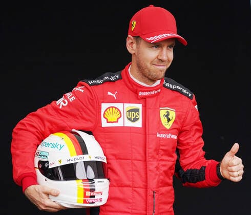 motor racing, Motorsport F1 GRAND PRIX, Sebastian Vettel of Ferrari gestures ahead of the Formula 1 Australian Grand Prix 2020 at the the Albert Park Circuit in Melbourne, Thursday, March 12, 2020. ( NO ARCHIVING, EDITORIAL USE ONLY, NO USE IN BOOKS WITHOUT CONSENT MELBOURNE VIC AUSTRALIA  Copyright: xMICHAELxDODGEx 20200312001456124181
