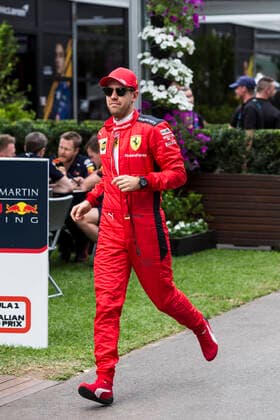 12th March 2020; Melbourne Grand Prix Circuit, Melbourne, Victoria, Australia; Formula One, Australian Grand Prix, Practice Day; Scuderia Ferrari driver Sebastian Vettel  ActionPlus12217060 StephenxBlackberry
