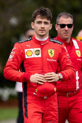 MELBOURNE, AUSTRALIA - MARCH 12: Scuderia Ferrari Mission Winnow driver Charles Leclerc at The Australian Formula One Grand Prix on March 12, 2020, at The Melbourne Grand Prix Circuit in Albert Park, Australia. (Photo by Speed Media Icon Sportswire) AUTO: MAR 12 F1 - Australian Grand Prix Icon20031204131