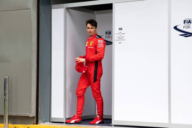 MELBOURNE, AUSTRALIA - MARCH 12: Scuderia Ferrari Mission Winnow driver Charles Leclerc at The Australian Formula One Grand Prix on March 12, 2020, at The Melbourne Grand Prix Circuit in Albert Park, Australia. (Photo by Speed Media Icon Sportswire) AUTO: MAR 12 F1 - Australian Grand Prix Icon20031206551