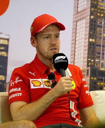 FORMULA 1 ROLEX AUSTRALIAN GRAND PRIX 2020 12 03 2020, Albert Park, Melbourne, FORMULA 1 ROLEX AUSTRALIAN GRAND PRIX 2020 , in picture FIA press conference with Sebastian Vettel GER 5 , Scuderia Ferrari Mission Winnow nordphotoxBratic nph00250