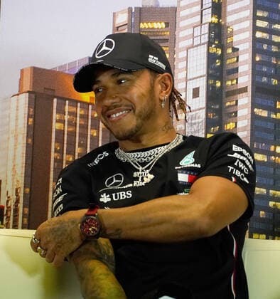 FORMULA 1 ROLEX AUSTRALIAN GRAND PRIX 2020 12 03 2020, Albert Park, Melbourne, FORMULA 1 ROLEX AUSTRALIAN GRAND PRIX 2020 , in the picture FIA press conference with Lewis Hamilton GB 44 , Mercedes AMG Petronas Motorsport with new jewellery on the hands nordphotoxBratic nph00250