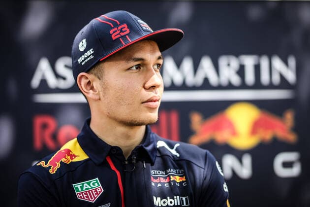 March 12, 2020: Melbourne, Australia - March 12 2020: Alexander Albon of Aston Martin Red Bull Racing poses for the media at the 2020 Formula 1 Australian Grand Prix - ZUMAp121 20200312_zsp_p121_022 Copyright: xChrisxPutnamx