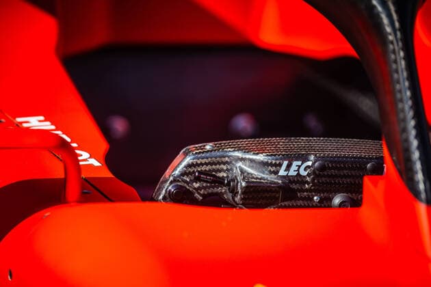 March 12, 2020: Melbourne, Australia - March 12 2020: Scuderia Ferrari Mission Winnow car detail during scrutineering at the 2020 Formula 1 Australian Grand Prix - ZUMAp121 20200312_zsp_p121_051 Copyright: xChrisxPutnamx