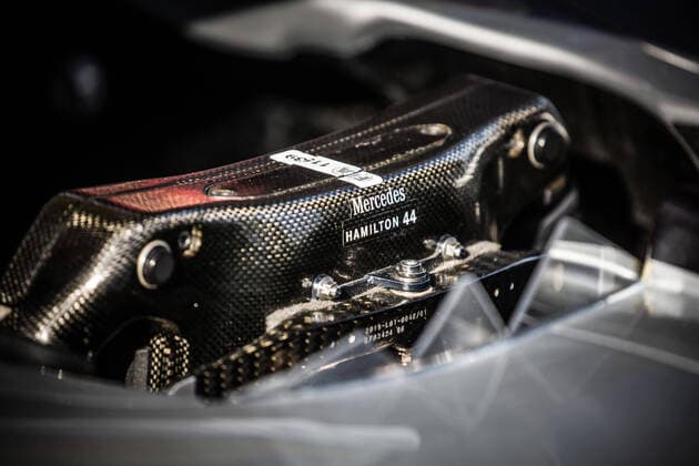 March 12, 2020: Melbourne, Australia - March 12 2020: Lewis Hamilton s car of Mercedes-AMG Petronas Formula One Team being scrutineered during the 2020 Formula 1 Australian Grand Prix - ZUMAp121 20200312_zsp_p121_053 Copyright: xChrisxPutnamx