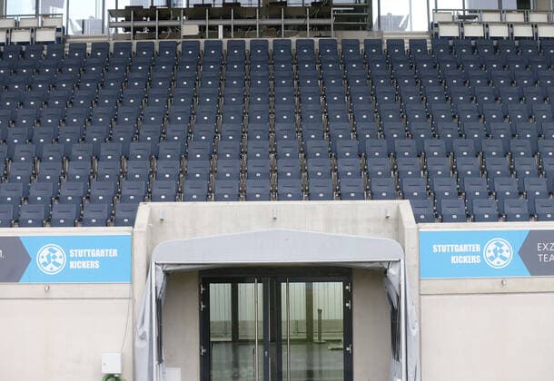 Stuttgart , Football Press Conference Stuttgarter Kickers , Overview , empty stadium