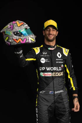 March 12, 2020: Melbourne, Australia - March 12 2020: Daniel Ricciardo of Renault DP World F1 Team at the driver portrait session at the 2020 Formula 1 Australian Grand Prix - ZUMAp121 20200312_zsp_p121_107 Copyright: xChrisxPutnamx
