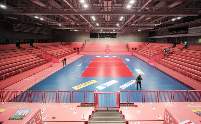 Volleyball 1. Bundesliga Saison 2019 2020 TV Rottenburg - VfB Friedrichshafen 29.02.2020 Keine weiteren Spiele in diese Saison, Volleyball Bundesliga (VBL) beendet Saison 19 20 *** Volleyball 1 Bundesliga Season 2019 2020 TV Rottenburg VfB Friedrichshafen 29 02 2020 No further matches in this season, Volleyball Bundesliga VBL ends season 19 20