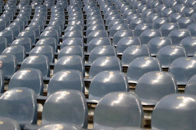 Football Europa League Eintracht Frankfurt FC Basel on 12 03 2020 at the Commerzbank Arena in Frankfurt Empty seats at the ghost game at the Commerzbank Arena in Frankfurt MH