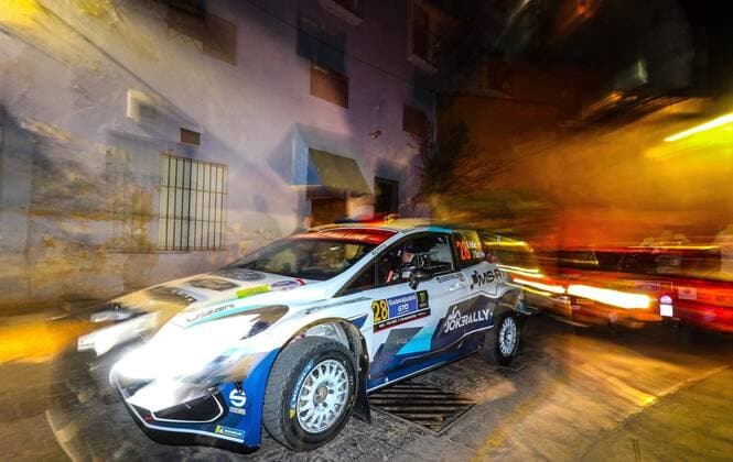 Pilots from Chile A Heller and J.Diaz from Argentina participate in the WRC, Motorsport Rallye, WM Rally of Guanajuato, Mexico, 12 March 2020. Belgian driver Thierry Neuville of the Hyundai Shell Mobis team finished first on the night Street Stage on Thursday at the start of the Guanajuato Rally, the third date of the World Rally Championship. Belgian Neuville dominates the Street Stage at the Ganajuato Rally !ACHTUNG: NUR REDAKTIONELLE NUTZUNG!  Copyright: xLuisxRamírezx MEX7446 20200313-637196757668347650