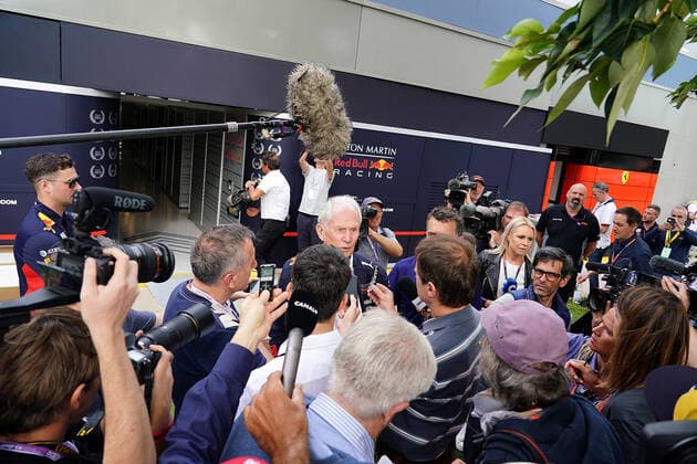 FORMULA 1 ROLEX AUSTRALIAN GRAND PRIX 2020 13 03 2020, Albert Park, Melbourne, FORMULA 1 ROLEX AUSTRALIAN GRAND PRIX 2020 , pictured The race in Melbourne has been cancelled due to the spread of the corona virus COVID 19 Dr Helmut Marko Red Bull Racing speaks to the journalists nordphotoxBratic nph00250