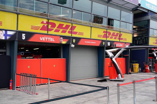 FORMULA 1 ROLEX AUSTRALIAN GRAND PRIX 2020 13 03 2020, Albert Park, Melbourne, FORMULA 1 ROLEX AUSTRALIAN GRAND PRIX 2020 , pictured The race in Melbourne has been cancelled due to the spread of the coronavirus COVID 19 The pit lane is empty, the Ferrari pit is closed nordphotoxBratic nph00250