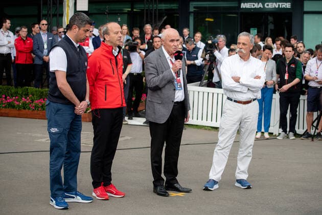 Michael Masi Race Director , Andrew Westacott CEO Australian Grand Prix Corporation , Paul Little Australian Grand Prix Corporation , Chase Carey Chairman Formula One Group Liberty Media , Formula 1, Australian Grand Prix, Albert Park Circuit Melbourne, race cancellation, 13 03 2020 Formula 1, Australian Grand Prix, Albert Park Circuit Melbourne, race cancellation, 13 03 2020 Melbourne Copyright: xMemmlerx Eibner-Pressefotox EP_mmr