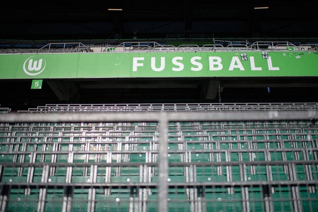VfL Wolfsburg vs Bayer 04 Leverkusen, Bundesliga, 10 11 2019 Empty ranks before the Bundesliga match between VfL Wolfsburg and Bayer 04 Leverkusen on 10 11 2019 DFL regulations prohibit any use of photographs as image sequences and or quasi video , Wolfsburg NI Germany Volkswagen Arena