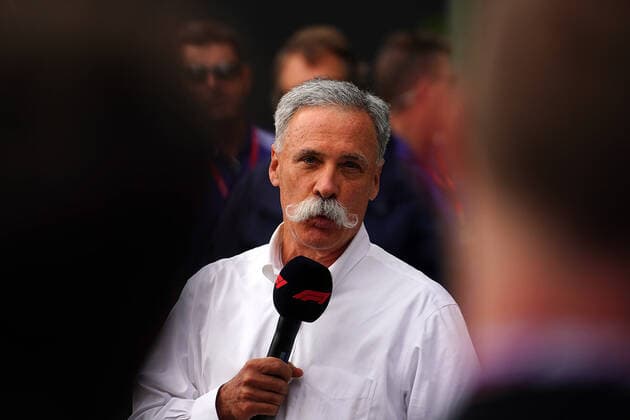 Melbourne, Australia, 13 03 2020, Formula 1, Formula 1, Australian Grand Prix, The race in Melbourne has been cancelled due to the spread of the coronavirus COVID 19 , Press conference to cancel the race with Andrew Westacott CEO of the Australian Grand Prix , Chase Carey Chairman of Formula 1 Liberty Media , Paul Little Chairman of the Australian Grand Prix , Michael Masi FIA Race Director Melbourne Albert Park Victoria Australia eu images 09 506 049634 eu-images-506