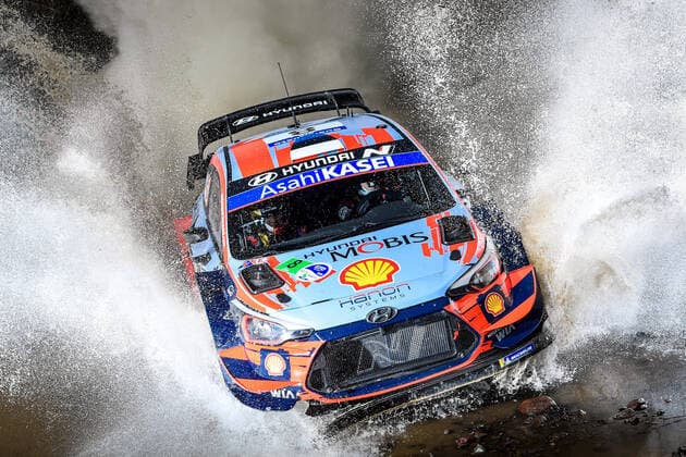 Ott Tanak (EST) - Martin Jarveoja (EST) - Hyundai i20 WRC, Motorsport Rallye, WM - Car8 MOTORSPORT : Rallye du Mexique - WRC - 13 03 2020 SPresse Panoramic 