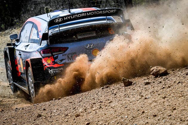 Ott Tanak (EST) - Martin Jarveoja (EST) - Hyundai i20 WRC, Motorsport Rallye, WM - Car8 MOTORSPORT : Rallye du Mexique - WRC - 13 03 2020 SPresse Panoramic 