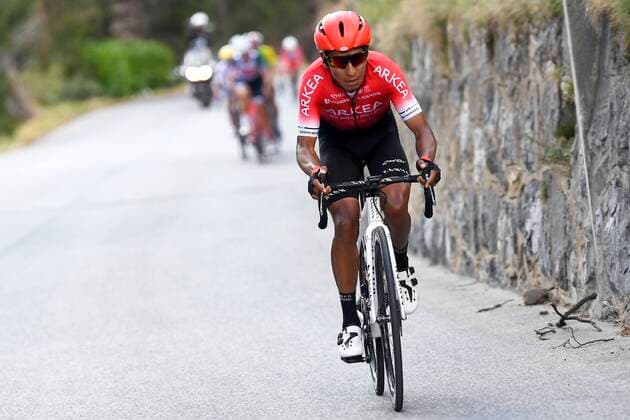 VALDEBLORE LA COLMIANE, FRANCE - MARCH 14 : QUINTANA Nairo (COL) of TEAM ARKEA - SAMSIC in action during stage 7 of the 78th edition of the Paris - Nice cycling race, a stage of 166,5km with start in Nice and finish in Valdeblore La Colmiane on March 14, 2020 in Valdeblore La Colmiane, France, 14 03 2020 CYCLISME : Paris - Nice 2020 - Etape 7 - Nice Valdeblore-La Colmiane - 14 03 2020 PhotoNews Panoramic 