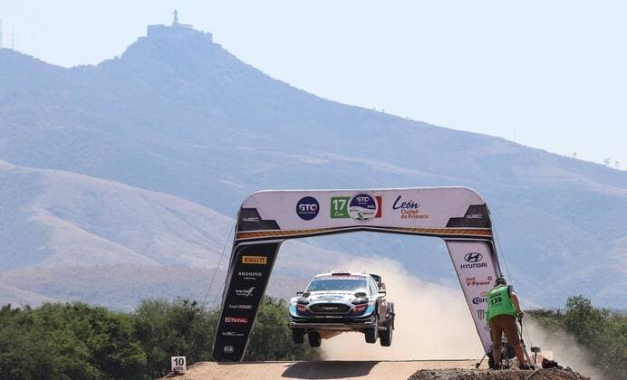 British Gus Greensmith drives his Ford on the second day of activities of the Rally of Guanajuato 2020, in the city of Leon, Mexico, 14 March 2020. EFE Luis Ramirez Guanajuato Rally Mexico 2020 !ACHTUNG: NUR REDAKTIONELLE NUTZUNG!  Copyright: xLuisxRamírezx MEX7614 20200314-637198227943268989