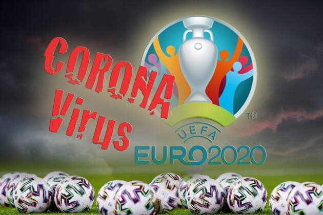 PHOTO MONTAGE Theme picture More and more likely to be cancelled due to Corona UEFA EURO 2020