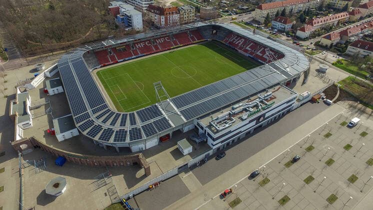 HFC Venue Natural Gas Sports Park Aerial Photography , Drone Photography , DJI Inspire 1 Copyright xVIADATAx xHolgerxJohnx Halle Saale Sachsen Anhalt Germany