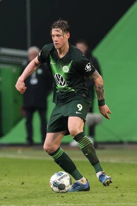 Wout Weghorst (VfL Wolfsburg) - 1 Fussball Bundesliga Saison 2019-2020 Punktspiel VfL Wolfsburg vs. RB Leipzig in der Volkswagen Arena in Wolfsburg - Freisteller,Aktion,Fussball,Deutschland,Mann,Männer,07.03.2020 *** Wout Weghorst VfL Wolfsburg 1 Soccer Bundesliga season 2019 2020 Point game VfL Wolfsburg vs RB Leipzig in the Volkswagen Arena in Wolfsburg Freelancer,Action,Football,Germany,Man,Men,07 03 2020
