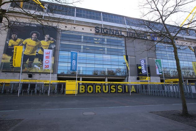 18 03 2020 Dortmund, The Signal Iduna Park remains closed for this Bundesliga season BVB has also fallen victim to the corona crisis