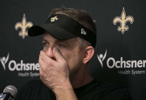 November 26, 2017, Los Angeles, California, USA: New Orleans Saints Head Coach, Sean Payton is diagnosed with COVID-19. FILE PHOTO: Coach, Sean Payton of the New Orleans Saints during a press conference, PK, Pressekonferenz after their game with the Los Angeles Rams on Sunday November 26, 2017 at the Los Angeles Coliseum in Los Angeles, California. Rams defeat Saints, 26-20. JAVIER ROJAS PI Los Angeles USA - ZUMAp124 20171126_zaa_p124_069 Copyright: xJavierxRojasx
