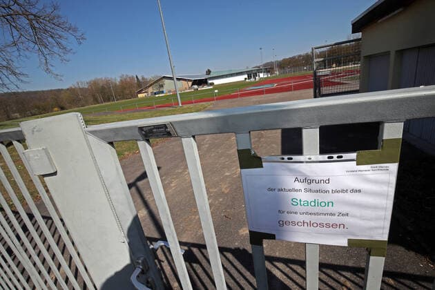 Football Amateurs Germany, Esslingen, 25 03 2020, football, amateurs, season 2019 2020 Stadium closed due to corona virus crisis Wernauer SF