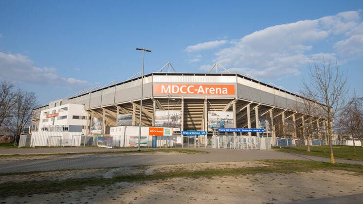 28 03 2020, xtgx, effects of the corona virus in Magdeburg, MDCC Arena of 1 FC Magdeburg Magdeburg