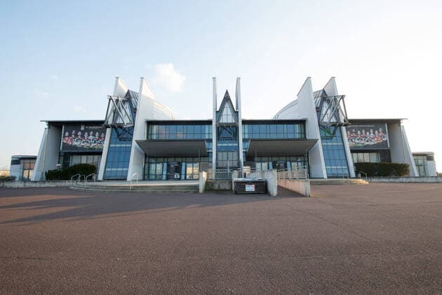 28 03 2020, xtgx, Effects of the Corona Virus in Magdeburg, GETEC Arena of SC Magdeburg The Liqui Moly Handball Bundesliga has temporarily suspended play Magdeburg