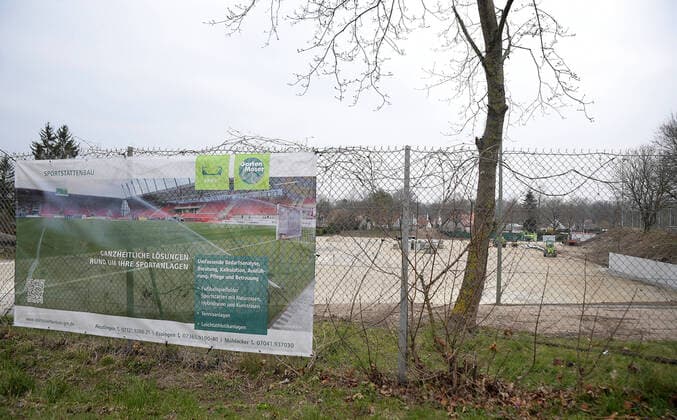 29 03 2020, xemx, News, emwirt, v l Nachwuchs Leistungszentrum FC Augsburg Construction of a new facility Augsburg