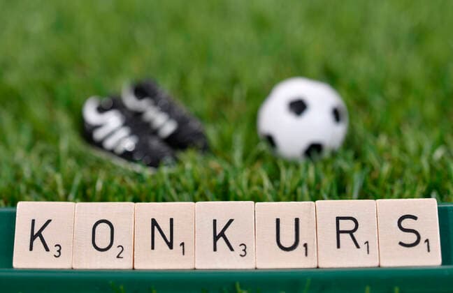 symbolic picture, bankruptcy in football because of corona, coronavirus, sars CoV 2, Covid 19, Germany Coronavirus