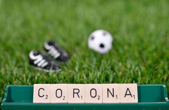 Symbol image, crisis in football because of corona, coronavirus, sars CoV 2, Covid 19, Germany Coronavirus