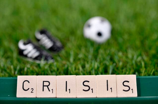 Symbol image, crisis in football because of corona, coronavirus, sars CoV 2, Covid 19, Germany Coronavirus