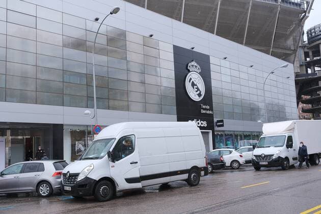 The Santiago Bernabeu Stadium becomes a great logistics center for medical equipment on March 31, 2020 in Madrid, Spain. Cordon Press  xx xx