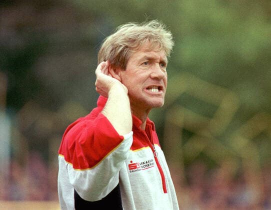 FC Sachsen VfB Leipzig Derby Leipzig, 25 09 1999, Alfred Kunze Sportpark, Football, Regionalliga Northeast , FC Sachsen Leipzig vs. VfB Leipzig 2 0 , In the picture VfB coach Achim Steffens ,