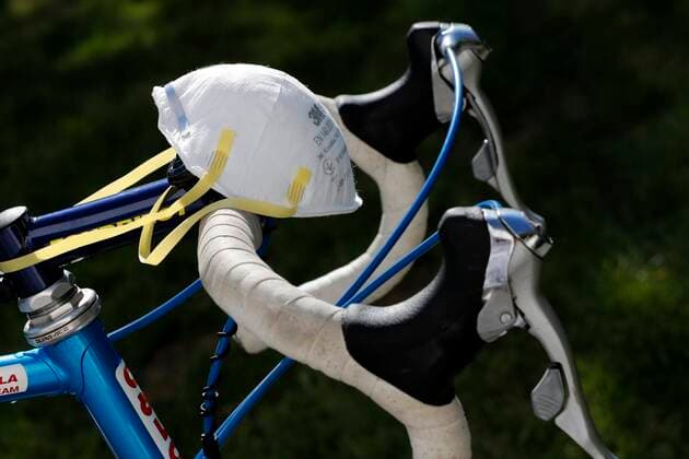 Sport Themen der Woche KW15 BRUSSELS, BELGIUM - APRIL 6 : illustration cycling during the outbreak of COVID-19. Illustration pictures on April 06, 2020 in Brussels, Belgium, 6 04 2020 CYCLISME : Covid 19 Coronavirus en Belgique - 06 04 2020 PhotoNews Panoramic 