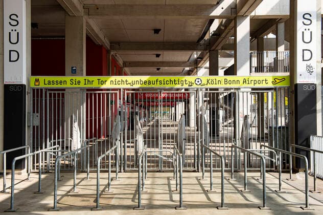Football 1 Bundesliga, Season 2019 2020 Exterior view of the RheinEnergieStadion of 1 FC Köln Empty entrances and ticket office, Copyright: xChristopherxNeundorfx xKirchner-Mediax