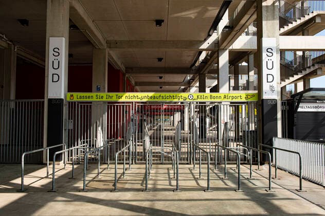 Football 1 Bundesliga, Season 2019 2020 Exterior view of the RheinEnergieStadion of 1 FC Köln Empty entrances and ticket office, Copyright: xChristopherxNeundorfx xKirchner-Mediax